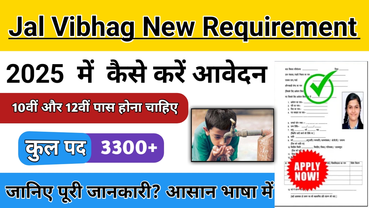 Jal Vibhag New Requirement 2025