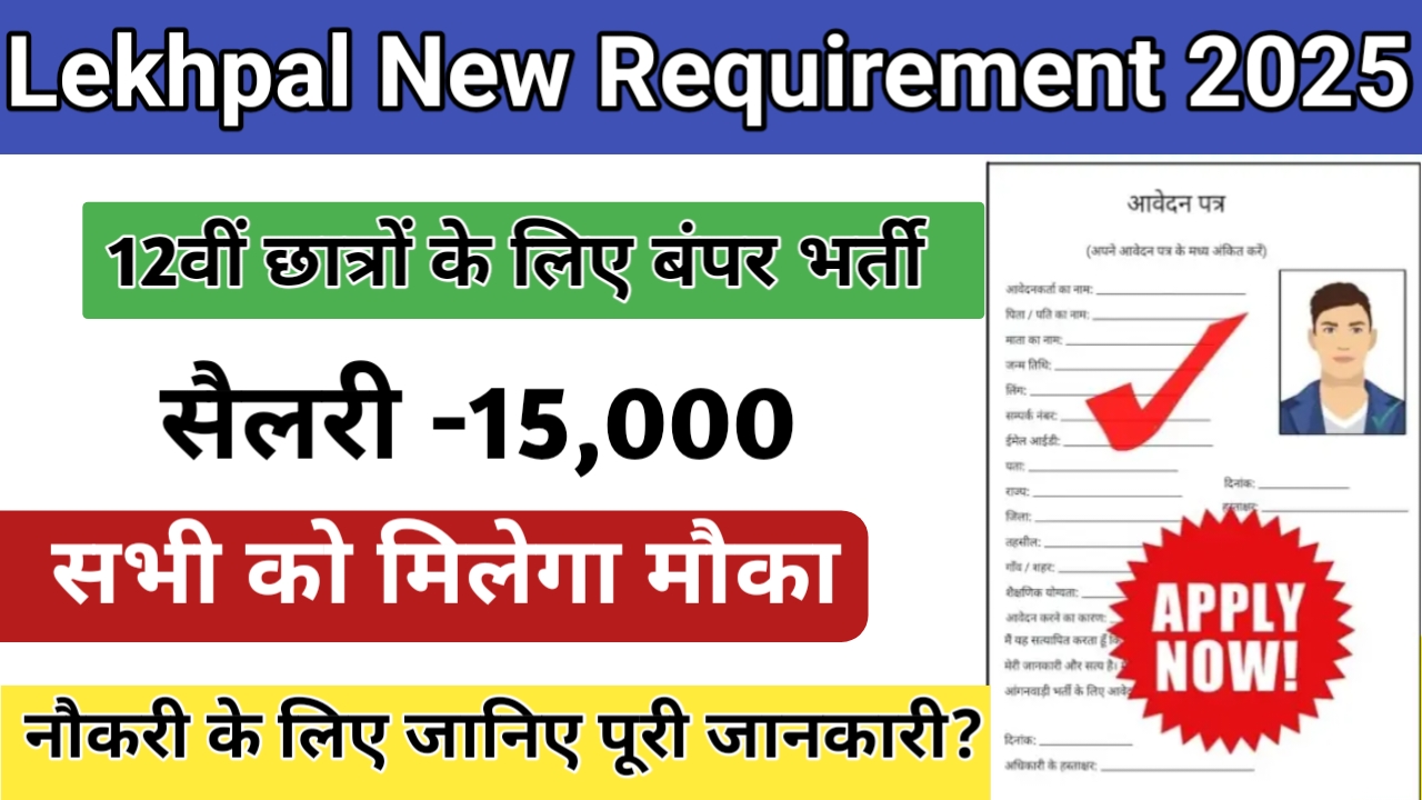 Lekhpal New Requirement 2025